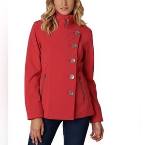 NWT prAna XS Martina JACKET Water Resistant Sunwashed Red peacoat buttons zipper